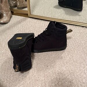 Black  High-Top Sneaker Boots - Dr Martens